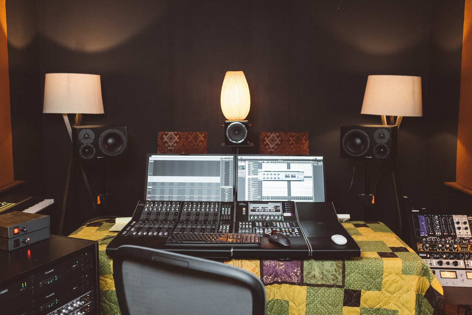 Inside the NAMS recording studio control room